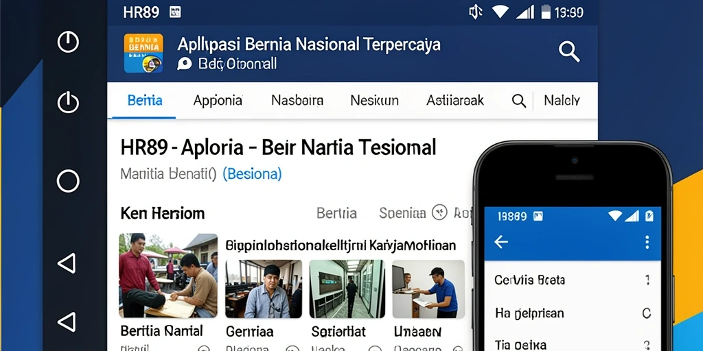 Tampilan antarmuka aplikasi HR89 yang menarik dan mudah digunakan.