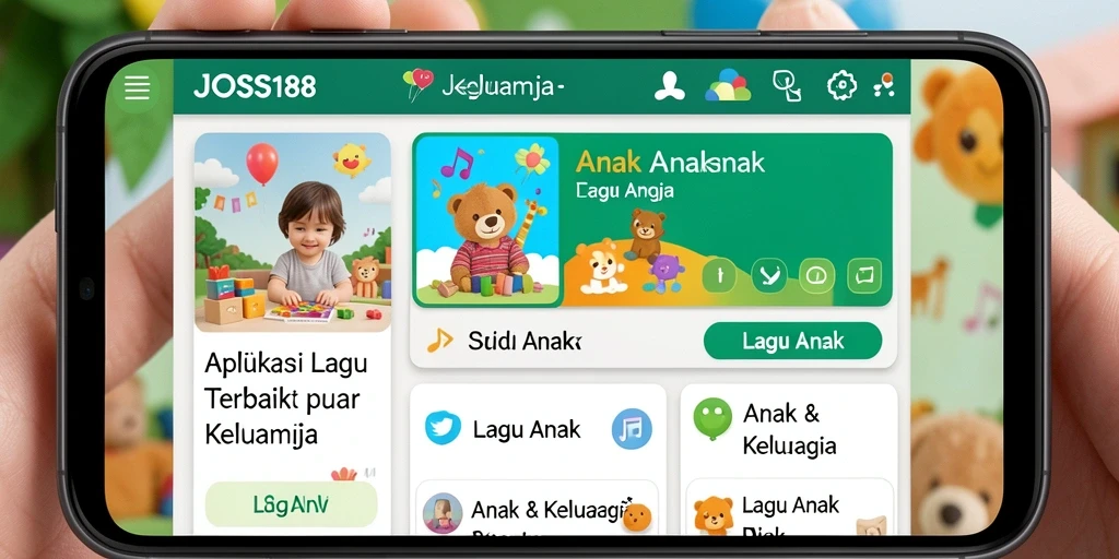 Tampilan antarmuka JOSS188 yang ceria dan menarik untuk anak-anak.