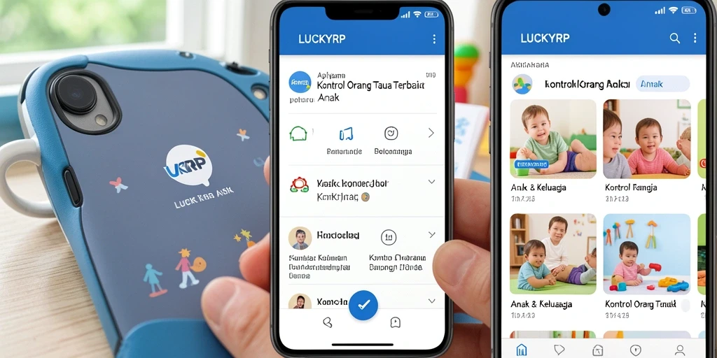 Tampilan antarmuka aplikasi LUCKYRP yang ramah pengguna.