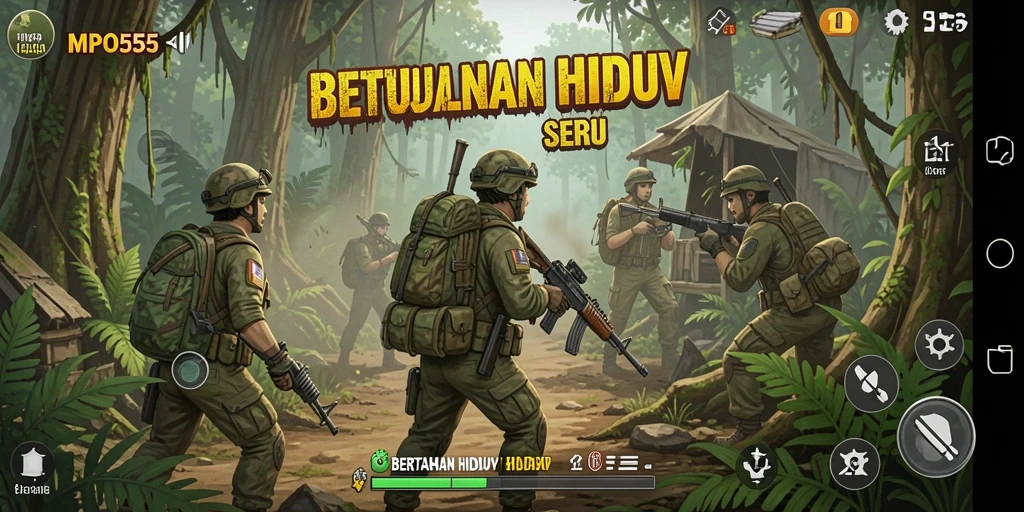 Antarmuka menarik dan intuitif untuk bertahan hidup.