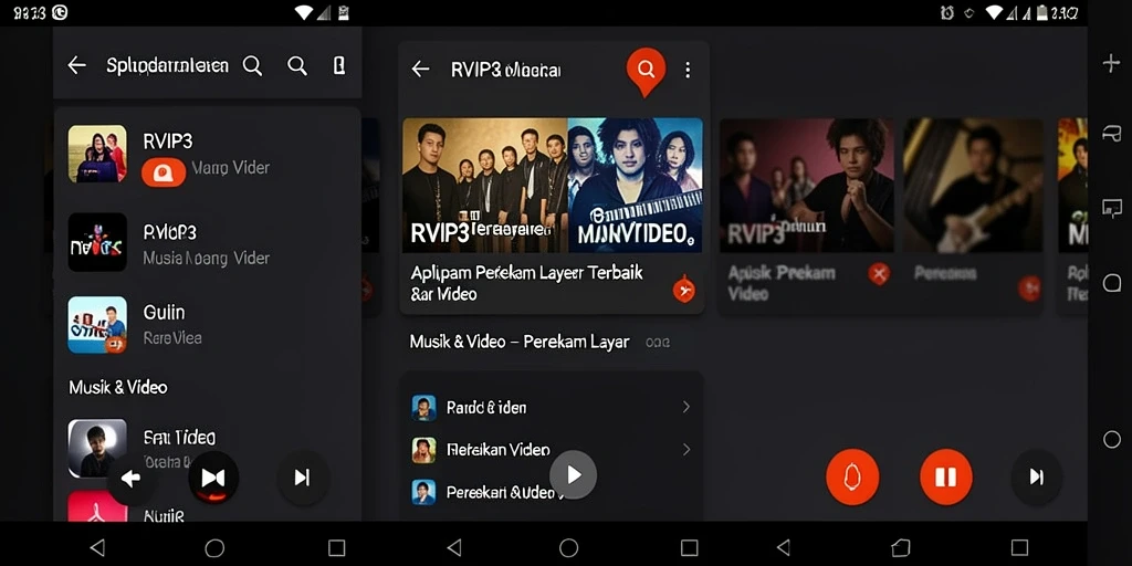 Antarmuka RVIP3 yang sederhana dan fungsi perekaman layar yang efisien.