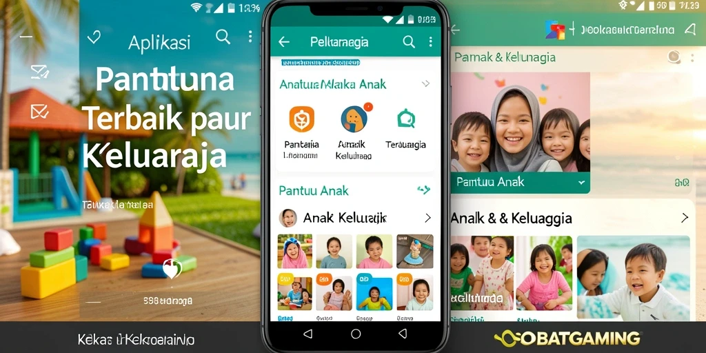 Tampilan antarmuka SOBATGAMING yang ramah pengguna untuk Pantau Anak.
