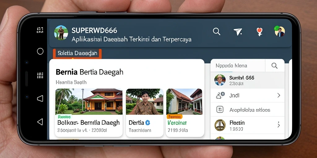 Antarmuka aplikasi SUPERWD666 yang informatif dan menarik.